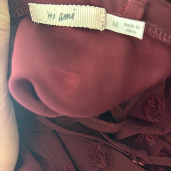 Mi Ami Danny Tiered Clip Dot Midi Dress - Picture 4 of 5